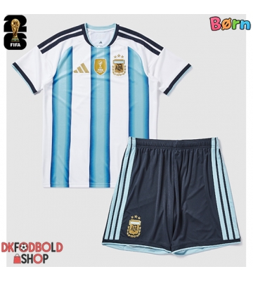 Argentina Hjemmebanesæt Børn VM 2026 Kort ærmer (+ korte bukser)